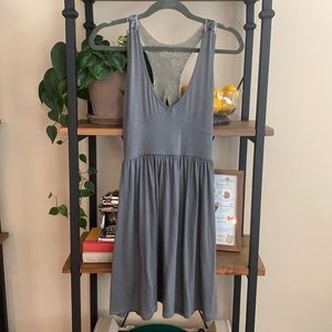 Eight Sixty Beaded Gray Dress